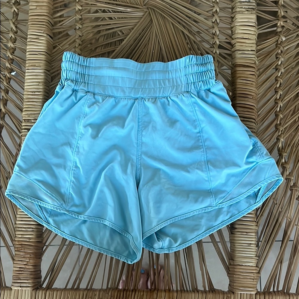 Lululemon Athletica Hotty Hot Shorts Size 0 Light Blue